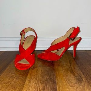 Red Michael Kors Heels Size 6M